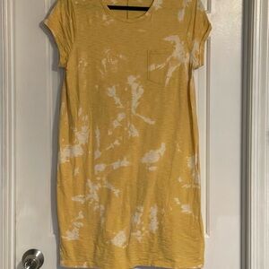 GAP Yellow and White Mini Dress